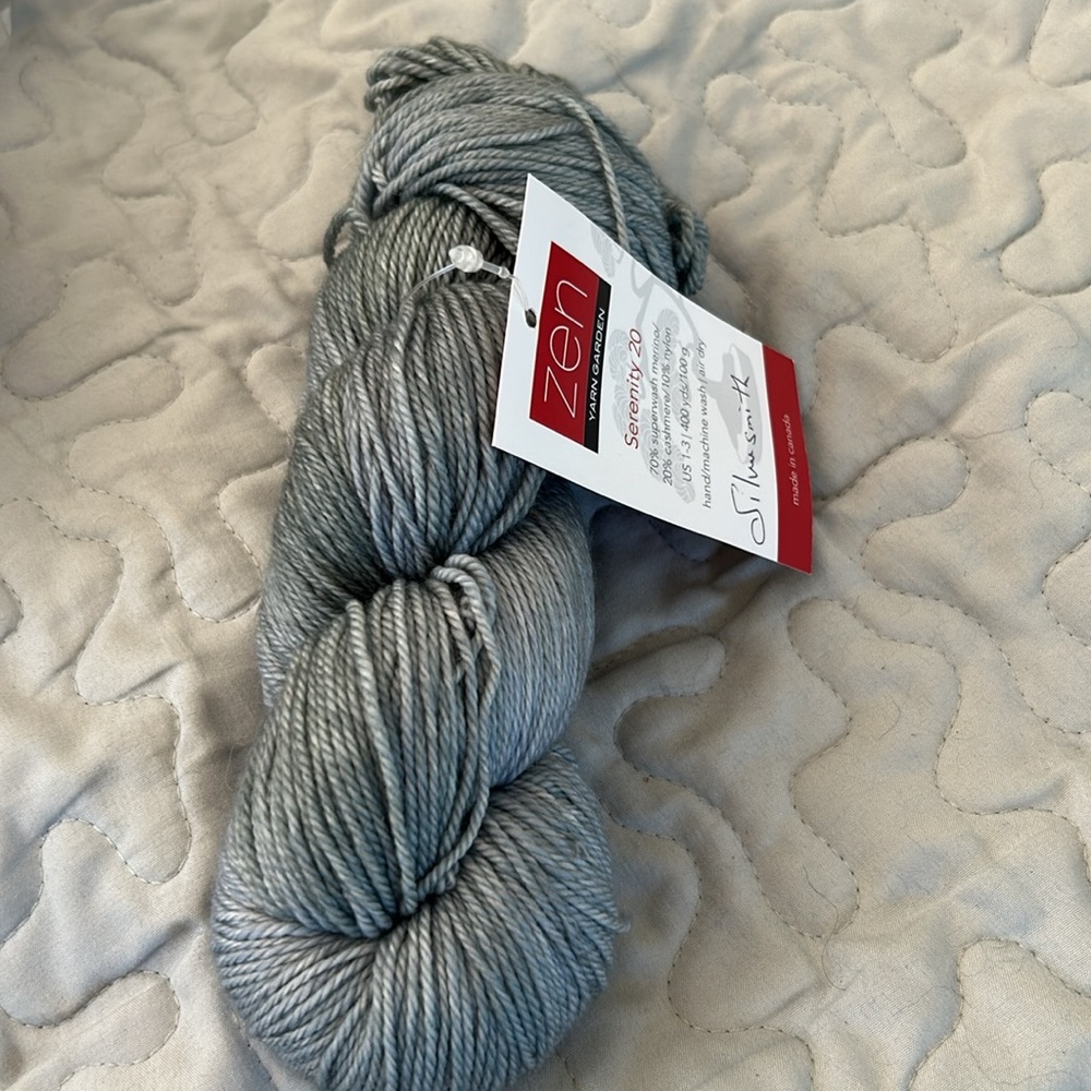 Wool Blend yarn. 1 Hank - color Silversmith (unavailable)